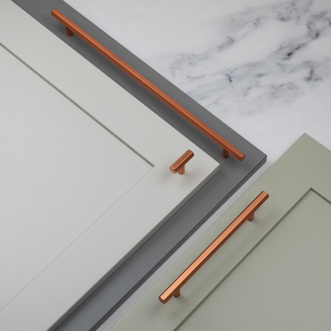 Handle & Home Gold Rose Hexagon T-Bar Cabinet Handle & Knob - 320Mm Handle - Image 3