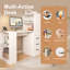 Bureau d'ordinateur Roomfitter blanc avec prise de recharge 4 en 1, 3 tiroirs et tablettes de rangement pour bureau personnel, blanc-1385887960