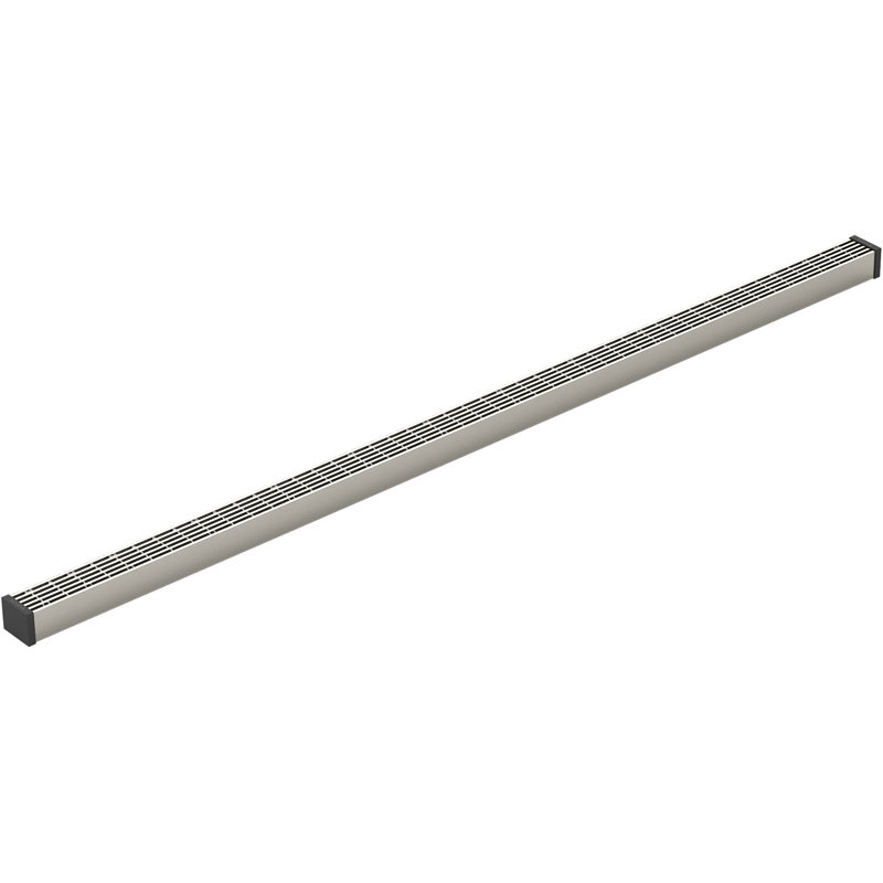 Linear Grid Shower Drain, Anodized Brushed Nickel