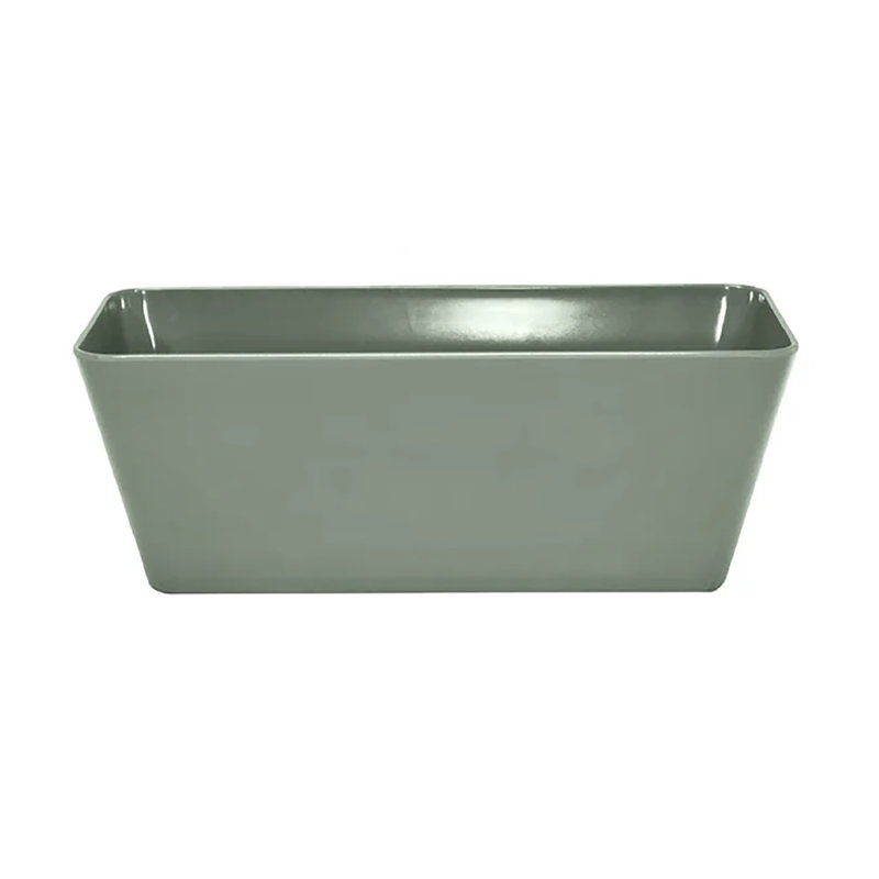 Bamboo Blooms 16" Sage Green Self-Watering Indoor/Outdoor Bamboo Fiber Planter – Eco-Friendly, Plastic-Free, Biodegradable