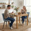 Comfortable Padded Dining Chairs with Back Easy Assembly Upholstered Side Chair, Accent Chairs for Kitchen, Dining Room-578609883