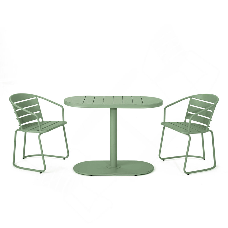 Ensemble bistro Monica, Vert foncé