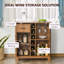 Armoire à vin rétro avec porte-verres