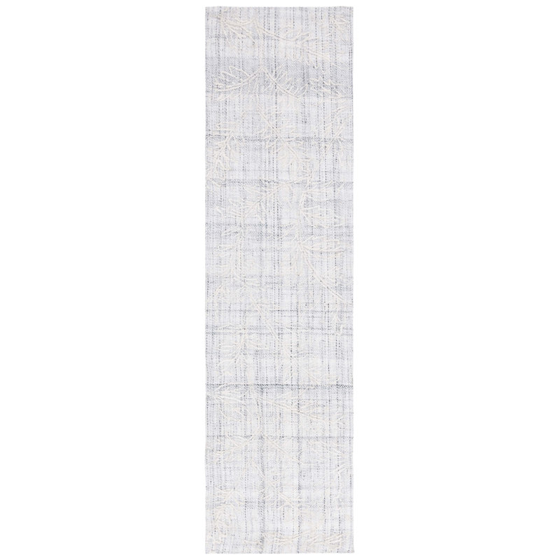 Tapis floral touffeté à la main Marbella, Tapis de couloir 2 pi 3 po x 9 pi