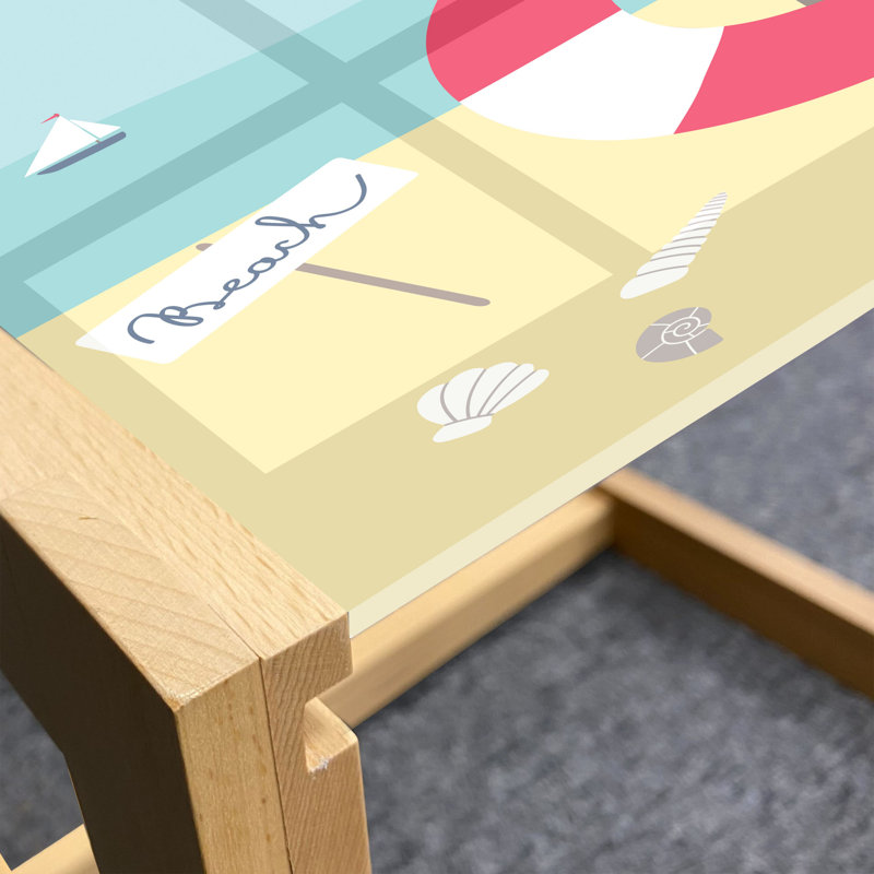 Jakora Sled Coffee Table, 62cm H x 74cm W x 40cm D
