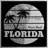 Miami Beach Florida Map - No Frame Print on Metal