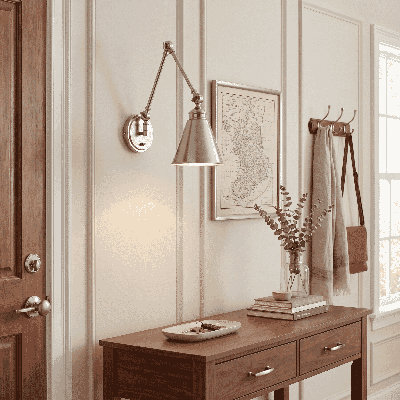Beckham Single Light Swing Arm Sconce