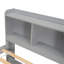 Full Bed With Bookcase Headboard, Under Bed Storage Drawers And Bed End Storage Case,White-143297785