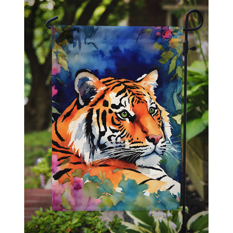 Drapeau du jardin du tigre du Bengale