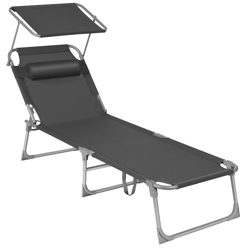 Salerna 193cm Long Single Chaise, Smoky Grey