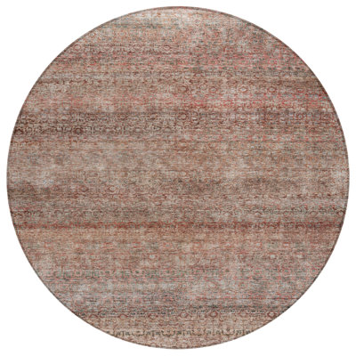 Nymara Orange Washable Indoor-Outdoor Rug - 