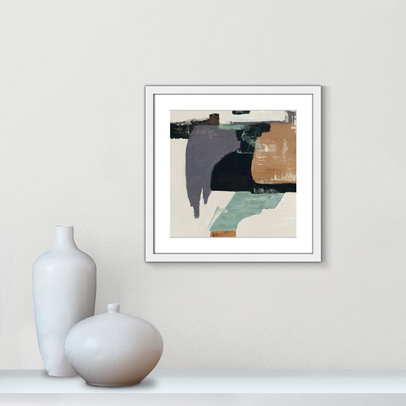 «Bold Divisions I Print» par Jacob Q, L 17 po x H 17 po, Imprimé mat, Blanc satiné