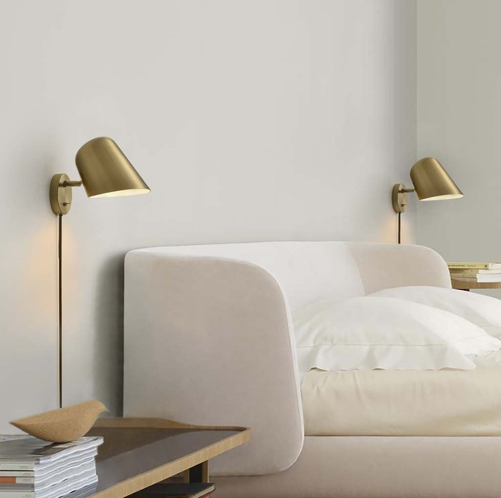 Nova of California Culver 2-Light Sconce, Brushed Brass
