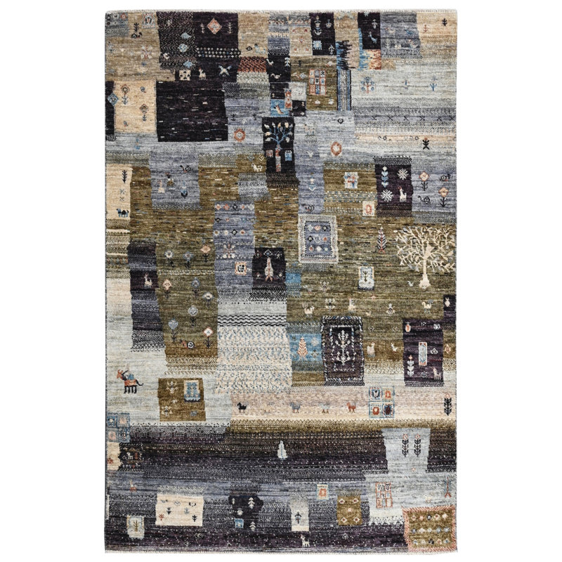 Aryana Wool Patchwork Area Rug