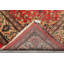 Tapis traditionnel rose en laine noué à la main 9 pi 4 po x 13 pi 2 po
