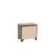 Table de chevet pour chambre à coucher au fini chêne - Table de chevet 2 tiroirs