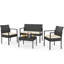 Wicker 350 - Person Garden Lounge Set with Cushions-190161026