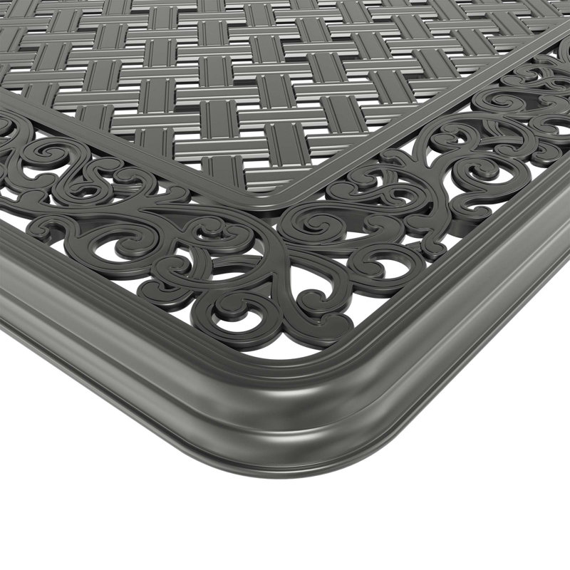 Ensemble de meubles de patio en aluminium coulé avec coussins, utilisation extérieure, 4