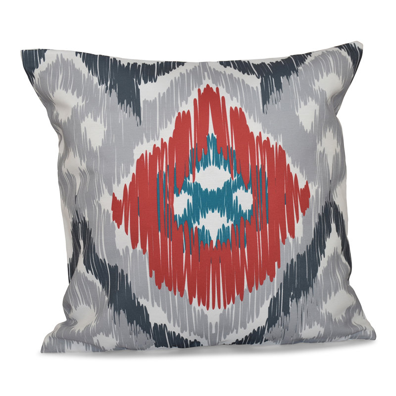 Coussin Happy Hippy, H 26 po x l 26 po, Gris