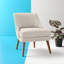 Chaise d'appoint en lin 24,8 po Laurine-68723421