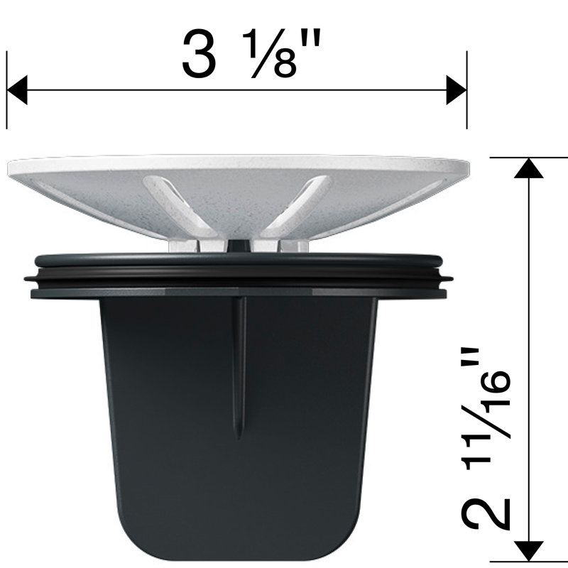 BLANCO PLASTIC WASTE FLANGE WHITE, White
