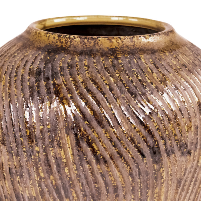 Symirah Stoneware Table Vase, 13.5" H x 12.5" W x 12.5" D