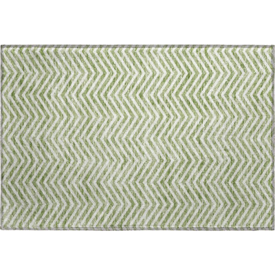 Premium Machine Washable Prisco Green Rug