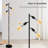 Kappler 64.02'' Black Tree Floor Lamp