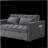 Sleeper Sofa, Convertible Sofa, Recliner, Bed, 3-in-1, 3-Position Adjustable Backrest, 2-Seater Sectional, Two Side Pockets, 2 Pillows for Living Room, Apartment, etc., Velvet Beige 54" Wide.-929207875