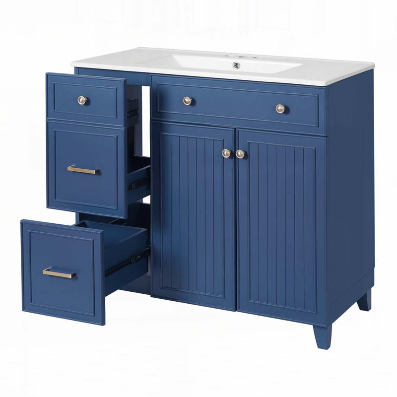 Bathroom Vanity with Ceramic Sink