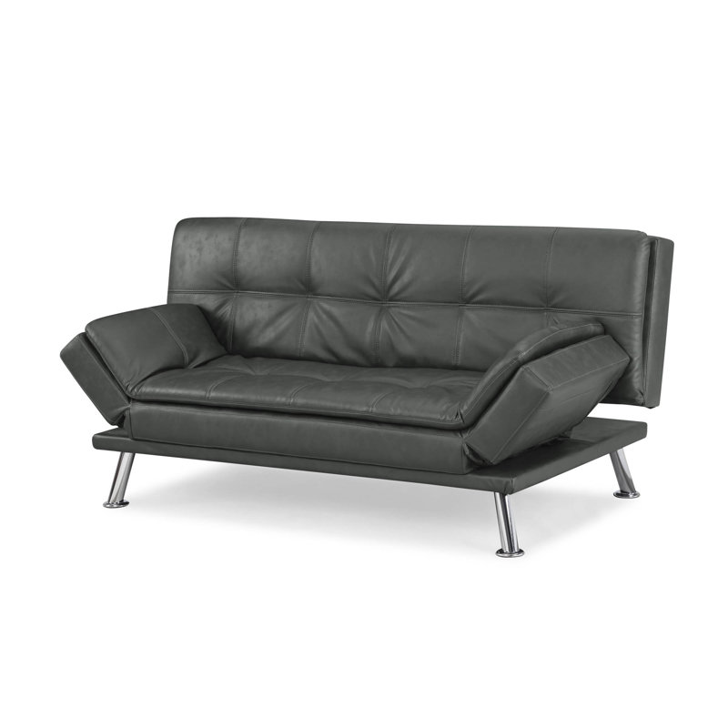 Canapé-lit Serta Billie-Loren, Polyester 100 % gris foncé