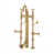 Unlacquered Satin Brass