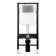 Vermont Concealed In-Wall Toilet Tank Carrier System 0.8/1.6 GPF Dual Flush with Flush Plate