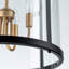 Lustre tambour en fer à intensité variable 4 lumières Qudarius -930591195-919611112