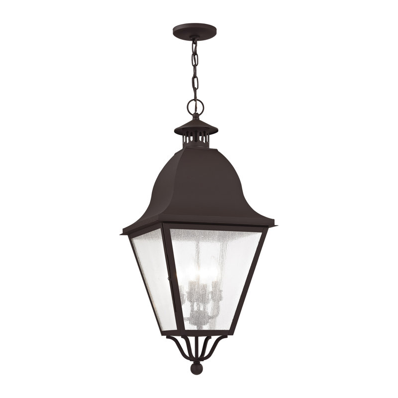Lanterne suspendue d'extérieur 4 lumières Penlope, Bronze