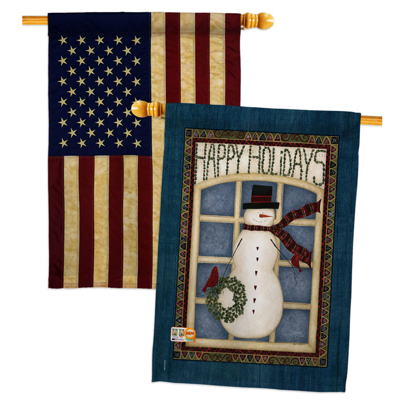 Double Sided 40'' H x 28'' W Polyester House Flag