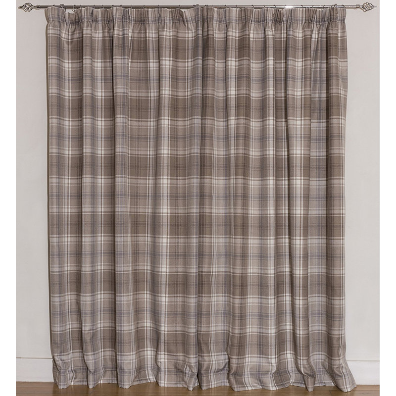 Choate Blackout Curtain, Natural Grey, 228 W x 182 D cm
