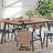 Rebi Walnut & Black Finish Dining Table