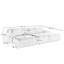 Canapé modulaire en velours côtelé 6 pièces l 116,1 po x P 69,2 po x H 27,5 po Aere
