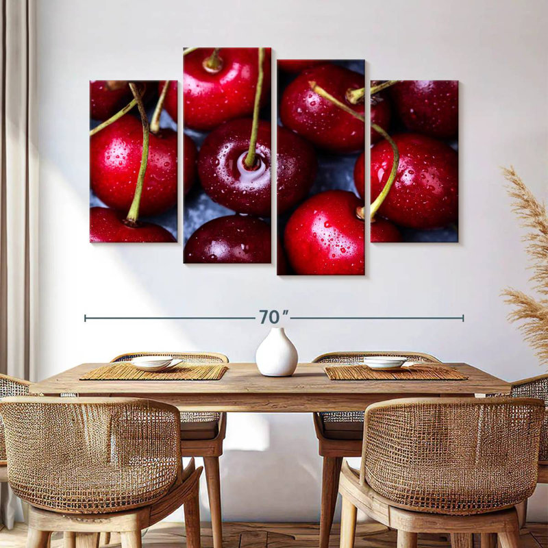 Yarlin Ripe Red Cherries, 42'' H x 68'' W