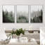 "Misty Forest Landscape" Moody Green Pine Tree-119405872-90847362