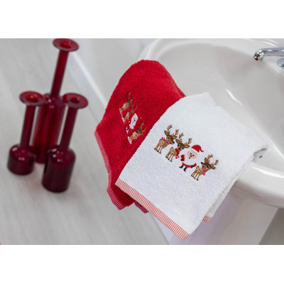 Kian Christmas Hand Towel Set 2pc