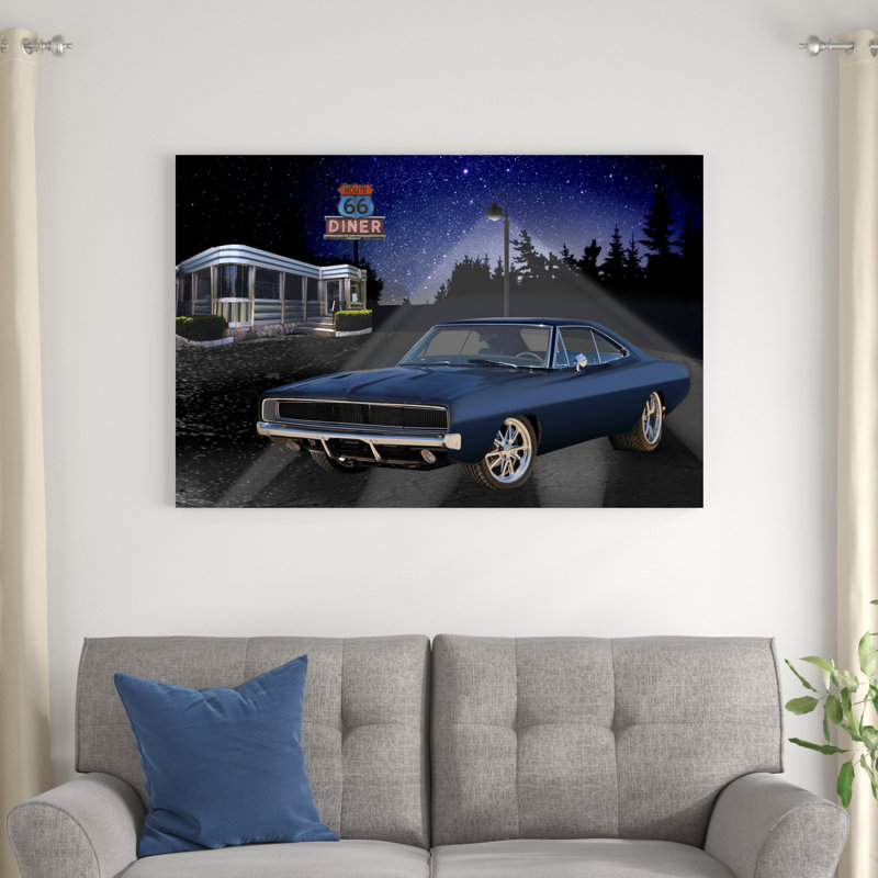 Diners And Cars VI, H 32 po x l 48 po x P 1,25 po