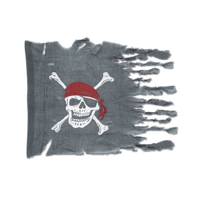 Drapeau traditionnel vieilli
