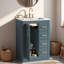 Meuble-lavabo avec lavabo en céramique, 1 armoire et 3 tiroirs-1677638899