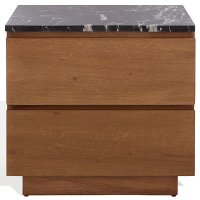 Greg Marble Oak Nightstand
