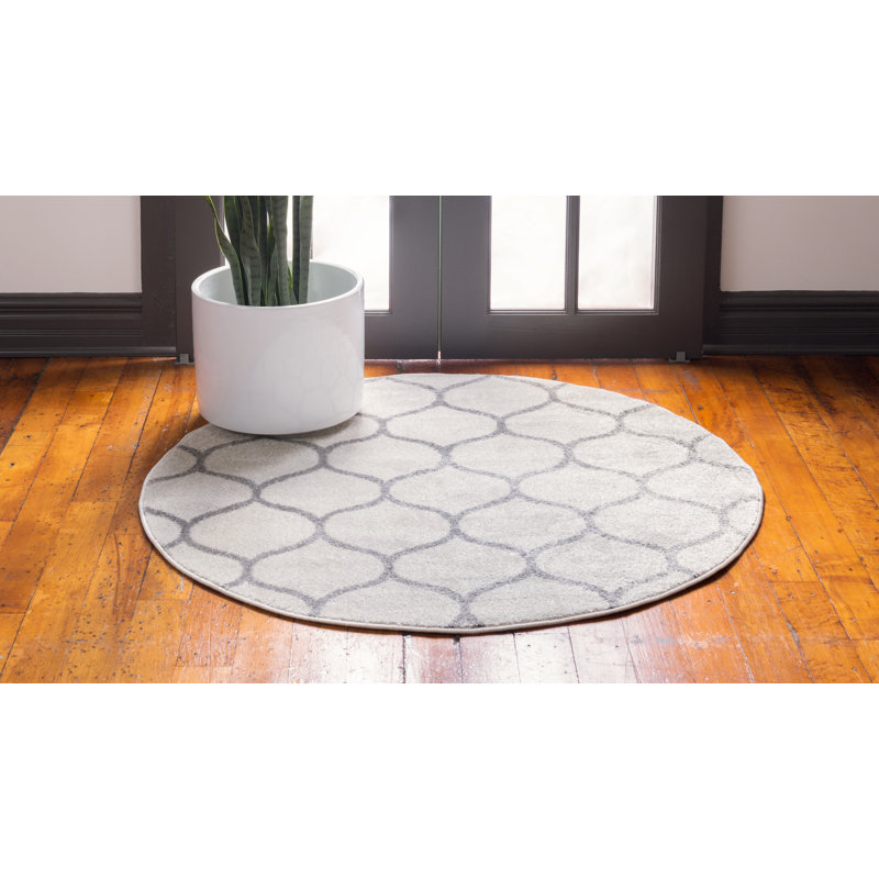 Tapis ivoire Lllan, Rond 5 pi 3 po