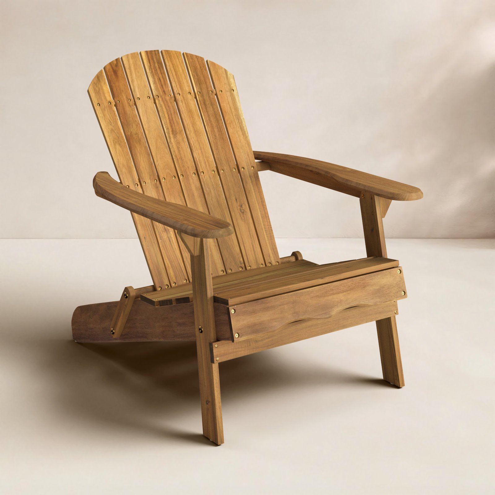 Kalicki Outdoor Adirondack Chair, Natural