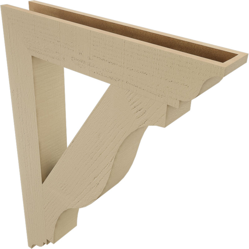 Support en bois de cèdre brut Funston Traditional, H 44 po x l 5,5 po x P 32 po