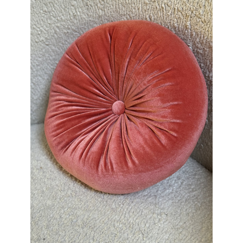 Coussin Therese, H 12 po x l 12 po, Terre de Sienne
